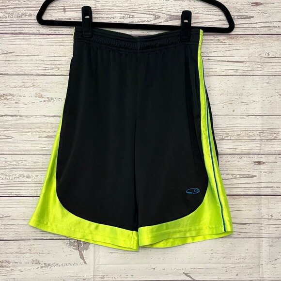 C9 by Champion Basketball Shorts Black Yellow Youth Medium 8/10 - Picture 1 of 6